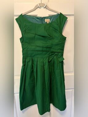 NWT Lindy Bop green a-line cotton retro 60s dress women’s size l large 40 new